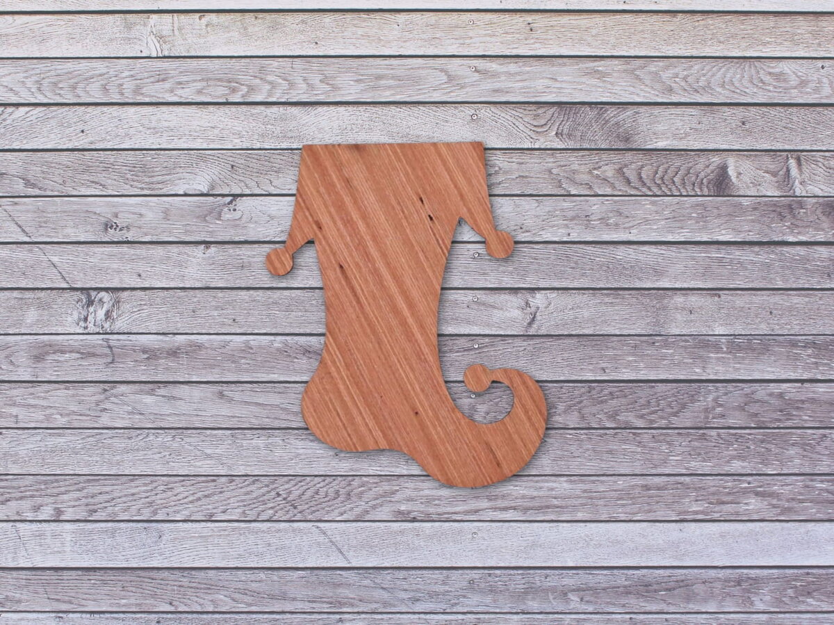 Intra απο ξύλο plywood 3mm-4mm πάχος - Ημιτελής ξύλινη χριστουγεννιάτικη κάλτσα Δίασταση 30x30 cm Intraeaxys-eoxlk2qo