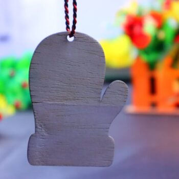 Intra απο ξύλο plywood 3mm-4mm πάχος - Γάντι Χριστουγεννιάτικο στολίδι Ημιτελές ξύλινο κόψιμο Δίασταση 10x10 cm Intraeaxys-91jdg0p1 - Image 2