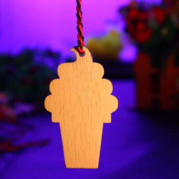 Intra απο ξύλο plywood 3mm-4mm πάχος - Στολίδι με παγωτό Ημιτελής χειροτεχνία Στολίδι Χριστουγεννιάτικου Δέντρου Δίασταση 10x10 cm Intraeaxys-joed4g91 - Image 2