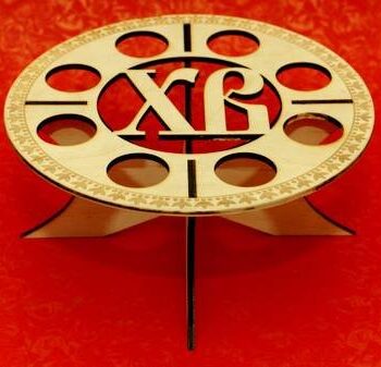 Intra απο ξύλο plywood 3mm-4mm πάχος - Πασχαλινή αυγοθήκη Δίασταση 30x30 cm Intraeaxys-e1gkw3vo - Image 1