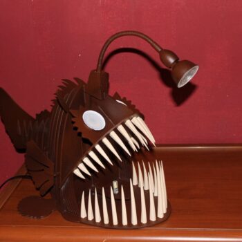 Intra απο ξύλο plywood 3mm-4mm πάχος - Λαμπτήρας Ψαράς Δίασταση 30x30 cm Intraeaxys-pok3wvd7 - Image 1