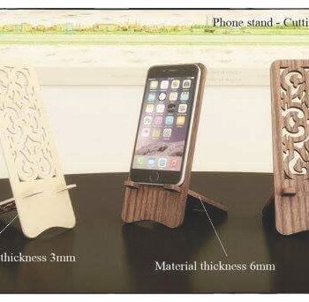 Intra απο ξύλο plywood 3mm-4mm πάχος - Αρχείο κοπής βάσης τηλεφώνου Δίασταση 30x30 cm Intraeaxys-pok6qj7j - Image 1