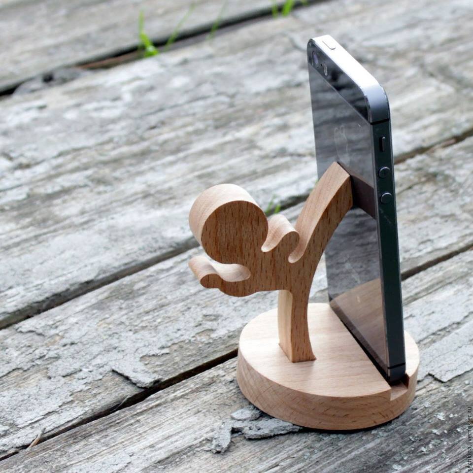 Intra απο ξύλο plywood 3mm-4mm πάχος - Καράτε παιδική βάση κινητού τηλεφώνου Δίασταση 30x30 cm Intraeaxys-pok22joj