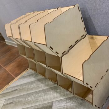 Intra απο ξύλο plywood 3mm-4mm πάχος - Στοιβαζόμενοι κάδοι αποθήκευσης Κουτιά 4mm Δίασταση 30x30 cm Intraeaxys-eo4qlwg7 - Image 3