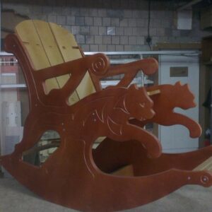 Intra απο ξύλο plywood 3mm-4mm πάχος - Σχέδιο δρομολογητή CNC 3D Puzzle Chair Puma Δίασταση 30x30 cm Intraeaxys-yon3x27r