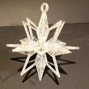 Intra απο ξύλο plywood 3mm-4mm πάχος - Στολίδι αστεριών της Μοραβίας Δίασταση 10x10 cm Intraeaxys-eoxl4rgo