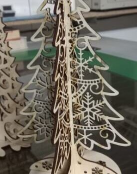 Intra απο ξύλο plywood 3mm-4mm πάχος - Πρότυπο Χριστουγεννιάτικου Δέντρου Κόντρα πλακέ 6mm Δίασταση 30x30 cm Intraeaxys-d1lvw56o - Image 1