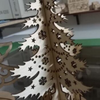 Intra απο ξύλο plywood 3mm-4mm πάχος - Χριστουγεννιάτικο Δέντρο Ύψος 500mm Κόντρα πλακέ 6mm Δίασταση 30x30 cm Intraeaxys-voq2k3do - Image 1