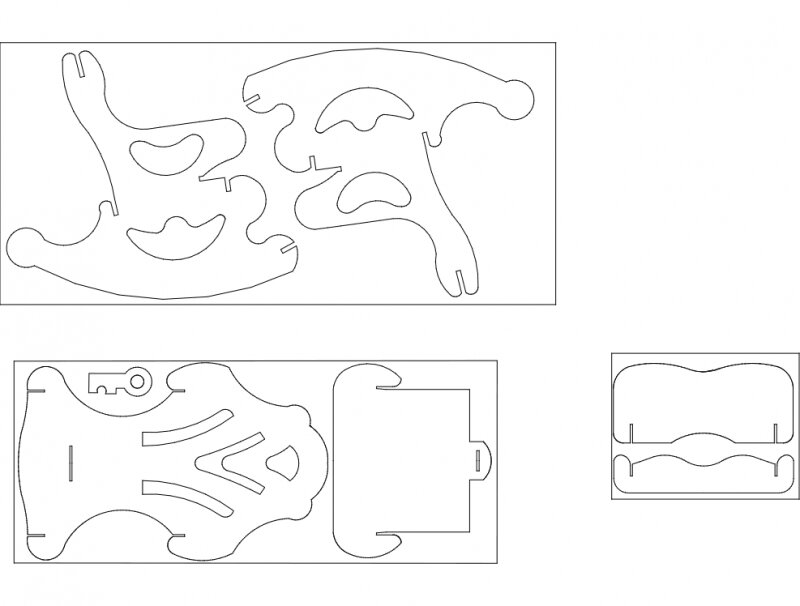 Intra απο ξύλο plywood 3mm-4mm πάχος - Sandalye (Κουνιστή πολυθρόνα) Δίασταση 30x30 cm Intraeaxys-p7yerz1q