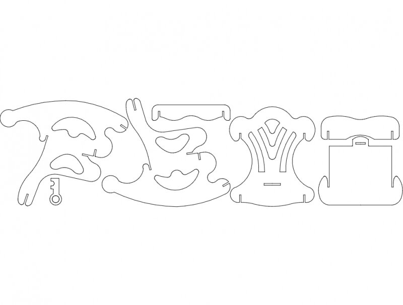 Intra απο ξύλο plywood 3mm-4mm πάχος - Masem Sandalye (Κουνιστή πολυθρόνα) Δίασταση 30x30 cm Intraeaxys-lopvqzow