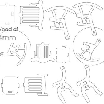 Intra απο ξύλο plywood 3mm-4mm πάχος - Τρισδιάστατη καρέκλα Δίασταση 30x30 cm Intraeaxys-r1zdkw7l - Image 1