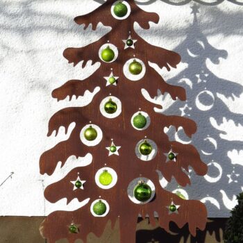 Intra απο ξύλο plywood 3mm-4mm πάχος - Εναλλακτικό χριστουγεννιάτικο δέντρο Δίασταση 30x30 cm Intraeaxys-67wlx931 - Image 1