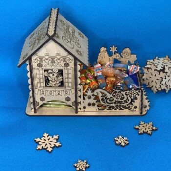 Intra απο ξύλο plywood 3mm-4mm πάχος - Χριστουγεννιάτικο Δώρο Τσαγιού Χριστουγέννων Πρωτοχρονιάς 4mm Δίασταση 30x30 cm Intraeaxys-51rrjw31 - Image 3