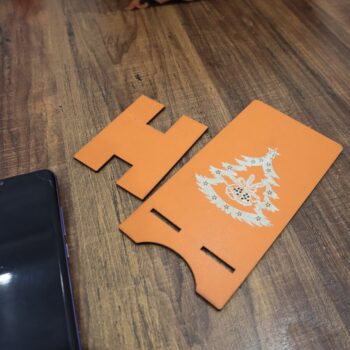 Intra απο ξύλο plywood 3mm-4mm πάχος - Χριστουγεννιάτικη βάση τηλεφώνου 3mm Δίασταση 30x30 cm Intraeaxys-67wlknm1 - Image 7