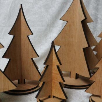 Intra απο ξύλο plywood 3mm-4mm πάχος - Χριστουγεννιάτικα δέντρα 5mm Δίασταση 30x30 cm Intraeaxys-eo4qgvg7 - Image 3