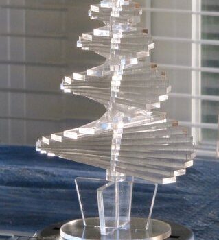 Intra απο ξύλο plywood 3mm-4mm πάχος - Σπειροειδής Χριστουγεννιάτικο δέντρο Δίασταση 30x30 cm Intraeaxys-d1lvrzgo - Image 2