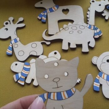 Intra απο ξύλο plywood 3mm-4mm πάχος - Μαγνήτες Χριστουγέννων Δίασταση 30x30 cm Intraeaxys-voq2ez5o - Image 1