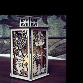 Intra απο ξύλο plywood 3mm-4mm πάχος - Πρότυπο φαναριού Χριστουγέννων Πρωτοχρονιάς Δίασταση 30x30 cm Intraeaxys-joedwz61 - Image 1