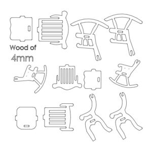 Intra απο ξύλο plywood 3mm-4mm πάχος - Καρέκλες 3d Δίασταση 30x30 cm Intraeaxys-joew6no6