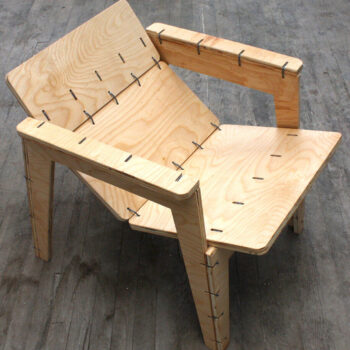 Intra απο ξύλο plywood 3mm-4mm πάχος - Πολυθρόνα Ziptie Lounge Δίασταση 30x30 cm Intraeaxys-eoxp9j7z - Image 1