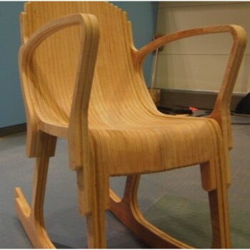 Intra απο ξύλο plywood 3mm-4mm πάχος - Πολυθρόνα Layer Rocker Δίασταση 30x30 cm Intraeaxys-yon0ry7r - Image 1