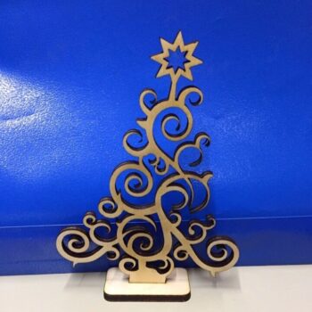 Intra απο ξύλο plywood 3mm-4mm πάχος - Χριστουγεννιάτικο δέντρο από κόντρα πλακέ 3mm Δίασταση 30x30 cm Intraeaxys-voq2yeeo - Image 1