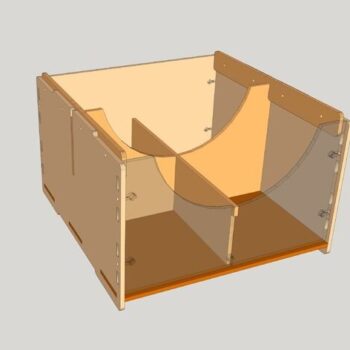 Intra απο ξύλο plywood 3mm-4mm πάχος - Στοιβαζόμενο κουτί για Lego Δίασταση 30x30 cm Intraeaxys-joed0n81 - Image 4