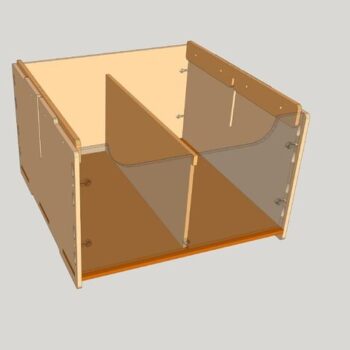 Intra απο ξύλο plywood 3mm-4mm πάχος - Στοιβαζόμενο κουτί για Lego Δίασταση 30x30 cm Intraeaxys-joed0n81 - Image 5