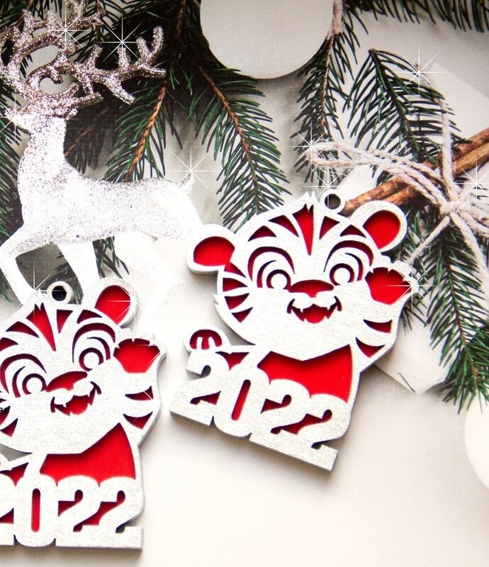 Intra απο ξύλο plywood 3mm-4mm πάχος - Τίγρης Πρωτοχρονιάς 2022 Δίασταση 30x30 cm Intraeaxys-m1d6ere7