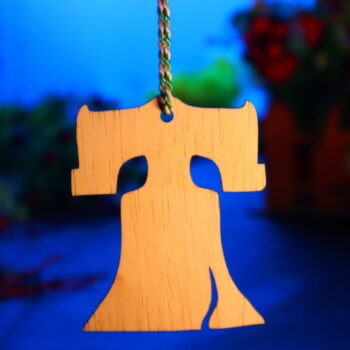 Intra απο ξύλο plywood 3mm-4mm πάχος - Στολίδι Liberty Bell Ημιτελές Ξύλινο Σχήμα Χειροτεχνίας Δίασταση 10x10 cm Intraeaxys-eo4qry97 - Image 2