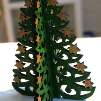 Intra απο ξύλο plywood 3mm-4mm πάχος - Διακόσμηση Χριστουγεννιάτικου Δέντρου Δίασταση 30x30 cm Intraeaxys-eo0qrmw1 - Image 1