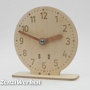 Intra απο ξύλο plywood 3mm-4mm πάχος - Παιδικό ρολόι διδασκαλίας Δίασταση 30x30 cm Intraeaxys-qom6mnr1 - Image 1