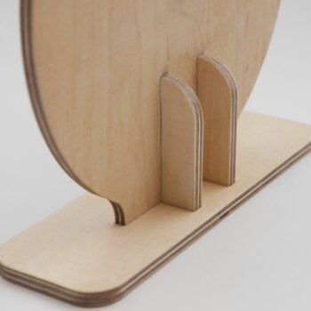 Intra απο ξύλο plywood 3mm-4mm πάχος - Παιδικό ρολόι διδασκαλίας Δίασταση 30x30 cm Intraeaxys-qom6mnr1 - Image 3