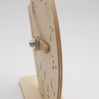 Intra απο ξύλο plywood 3mm-4mm πάχος - Παιδικό ρολόι διδασκαλίας Δίασταση 30x30 cm Intraeaxys-qom6mnr1 - Image 4