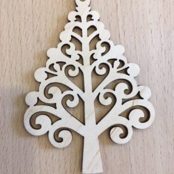 Intra απο ξύλο plywood 3mm-4mm πάχος - Διακοσμητικά παιχνίδια από κόντρα πλακέ δέντρου για το νέο έτος Δίασταση 30x30 cm Intraeaxys-eoxlv4xo - Image 1