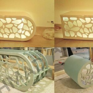 Intra απο ξύλο plywood 3mm-4mm πάχος - Τραπέζι Γραφείου Γραμματείας Δίασταση 30x30 cm Intraeaxys-joed6351