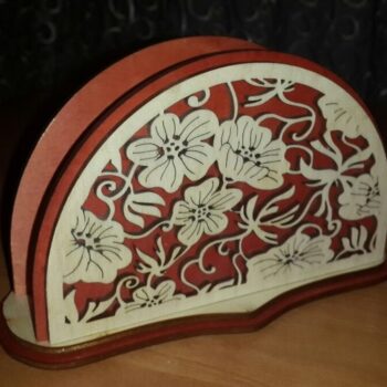 Intra απο ξύλο plywood 3mm-4mm πάχος - Διακοσμητική θήκη χαρτοπετσέτας Δίασταση 30x30 cm Intraeaxys-m1d6wme7 - Image 1