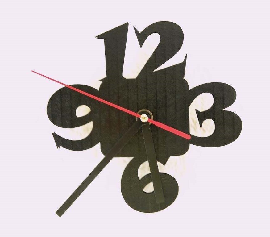 Intra απο ξύλο plywood 3mm-4mm πάχος - Μινιμαλιστικό ρολόι Δίασταση 30x30 cm Intraeaxys-d1lvrgxo