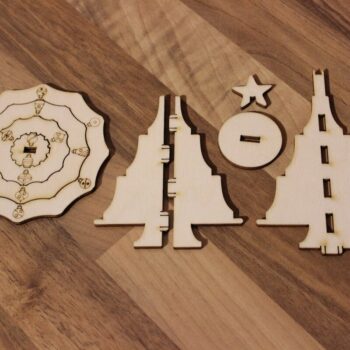 Intra απο ξύλο plywood 3mm-4mm πάχος - Ξύλινο χριστουγεννιάτικο δέντρο DIY Δίασταση 30x30 cm Intraeaxys-e1gkmqxo - Image 2