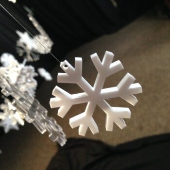 Intra απο ξύλο plywood 3mm-4mm πάχος - Στολίδια από νιφάδες χιονιού Δίασταση 10x10 cm Intraeaxys-91jd60p1 - Image 3