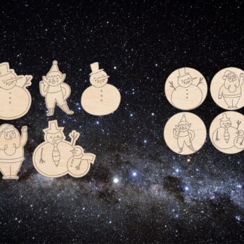 Intra απο ξύλο plywood 3mm-4mm πάχος - Σχέδια χριστουγεννιάτικων στολιδιών Δίασταση 30x30 cm Intraeaxys-joedvrn1 - Image 1