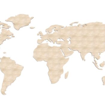 Intra απο ξύλο plywood 3mm-4mm πάχος - Παγκόσμιος Χάρτης Δίασταση 30x30 cm Intraeaxys-joedxj81 - Image 1