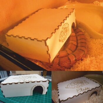 Intra απο ξύλο plywood 3mm-4mm πάχος - Σπίτι φιδιού Δίασταση 40x50 cm Intraeaxys-yon0p927 - Image 1