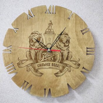 Intra απο ξύλο plywood 3mm-4mm πάχος - Χαραγμένο ρολόι τοίχου Δίασταση 30x30 cm Intraeaxys-m1d6p5x7 - Image 1