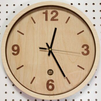 Intra απο ξύλο plywood 3mm-4mm πάχος - Ξύλινο απλό ρολόι τοίχου Δίασταση 30x30 cm Intraeaxys-r7vm2y67 - Image 1