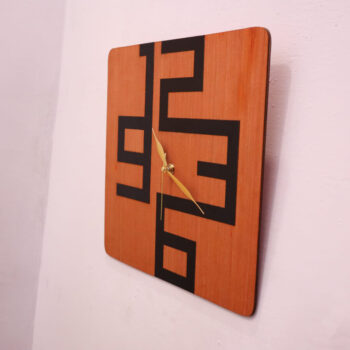 Intra απο ξύλο plywood 3mm-4mm πάχος - Ξύλινο Κρεμαστό Ρολόι Τοίχου Δίασταση 30x30 cm Intraeaxys-p7ym4lr7 - Image 7