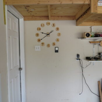 Intra απο ξύλο plywood 3mm-4mm πάχος - Μεγάλο ρολόι τοίχου 20 ιντσών Δίασταση 30x30 cm Intraeaxys-eoxl4dxo - Image 3