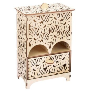 Intra απο ξύλο plywood 3mm-4mm πάχος - Πρότυπο ξύλινο κουτί τσαγιού Δίασταση 30x30 cm Intraeaxys-ro6yz067 - Image 1