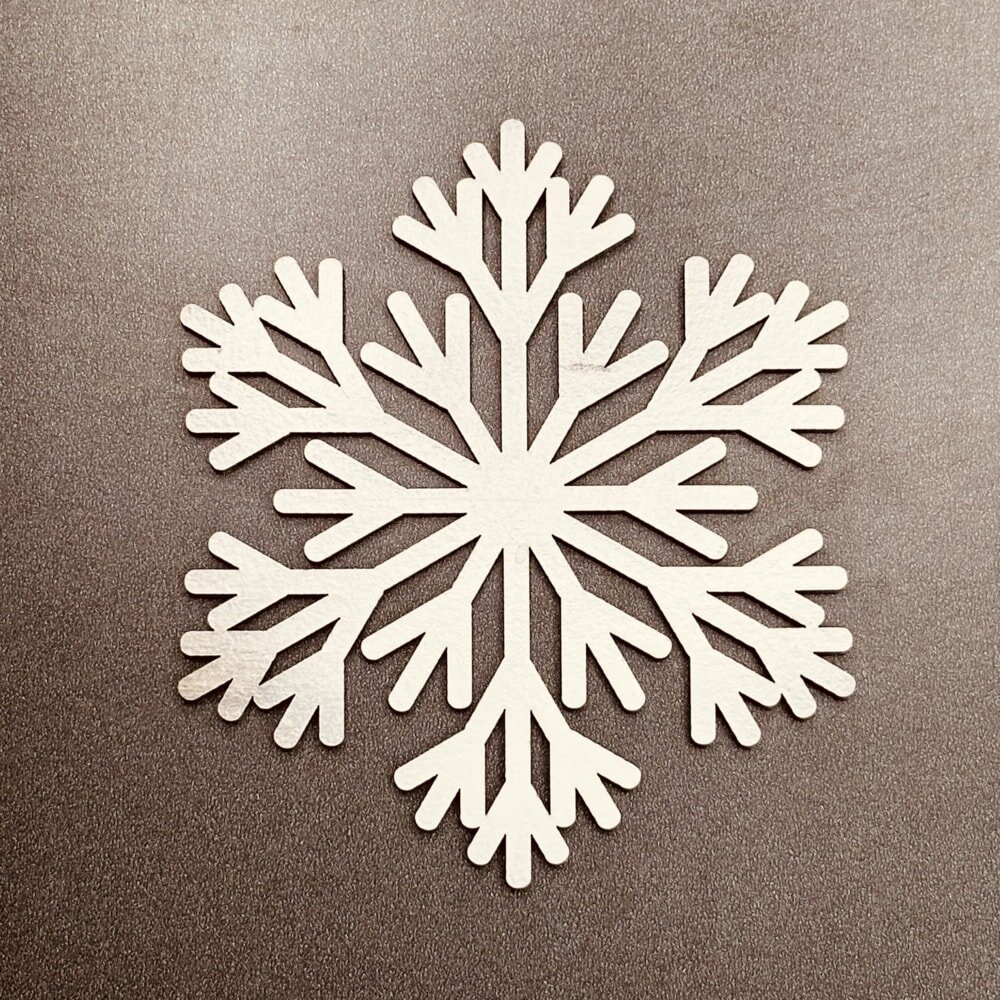 Intra απο ξύλο plywood 3mm-4mm πάχος - Snowflake Silhoutte Δίασταση 30x30 cm Intraeaxys-91jd6wp1