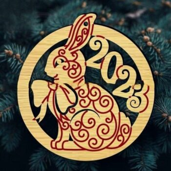 Intra απο ξύλο plywood 3mm-4mm πάχος - Διακόσμηση Δέντρου Πρωτοχρονιάς 2023 Δίασταση 30x30 cm Intraeaxys-6o3yrrk7 - Image 1